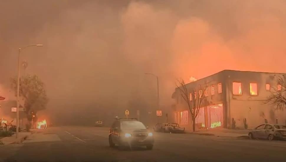 Wildfires in Los Angeles.