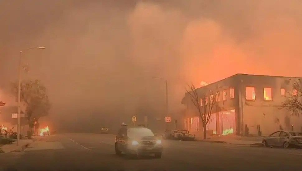 Wildfires in Los Angeles.