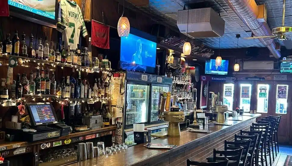 Inside O'Neals Pub.