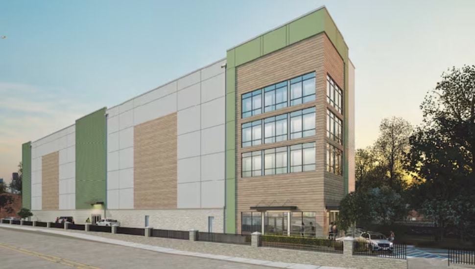 Rendering of self-storage facility proposed in Fox Chase.