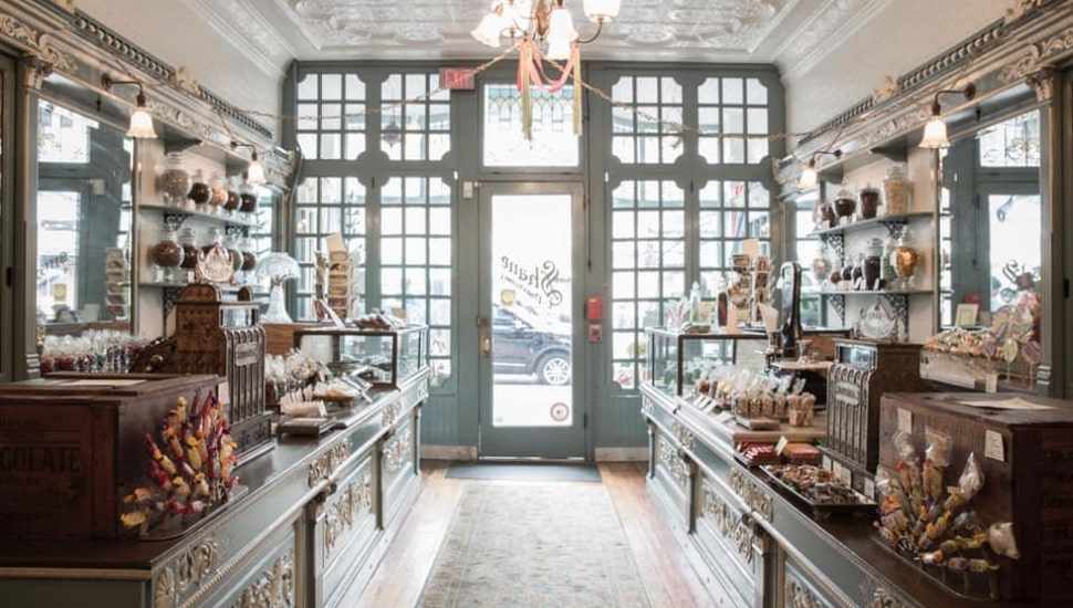 Inside Shane Confectionery in Old City.
