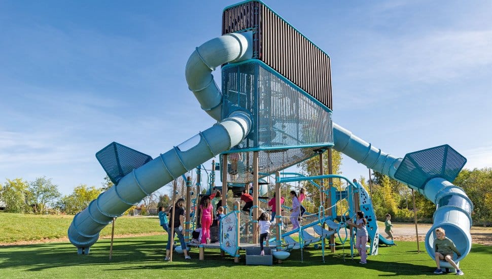 The Volo Aire Tower, a playground climbing experience.