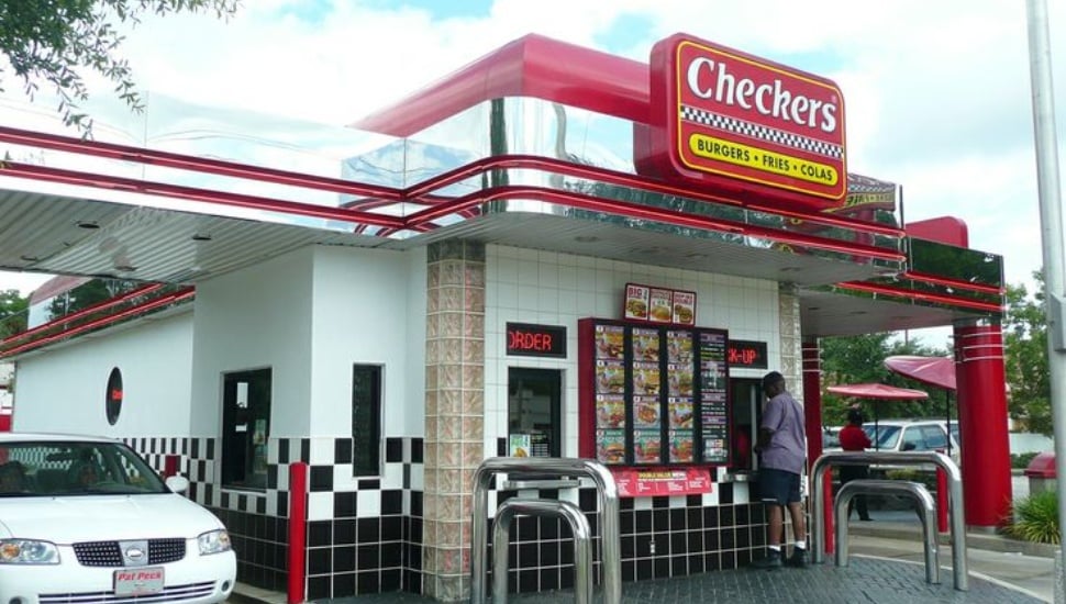 Exterior of a Checkers location.