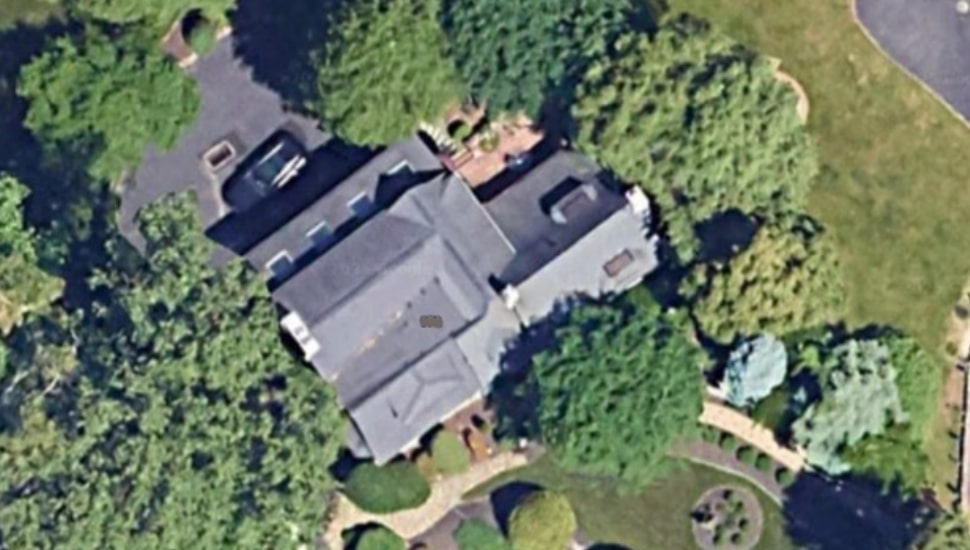 An aerial view of Bradley Cooper's childhood home.
