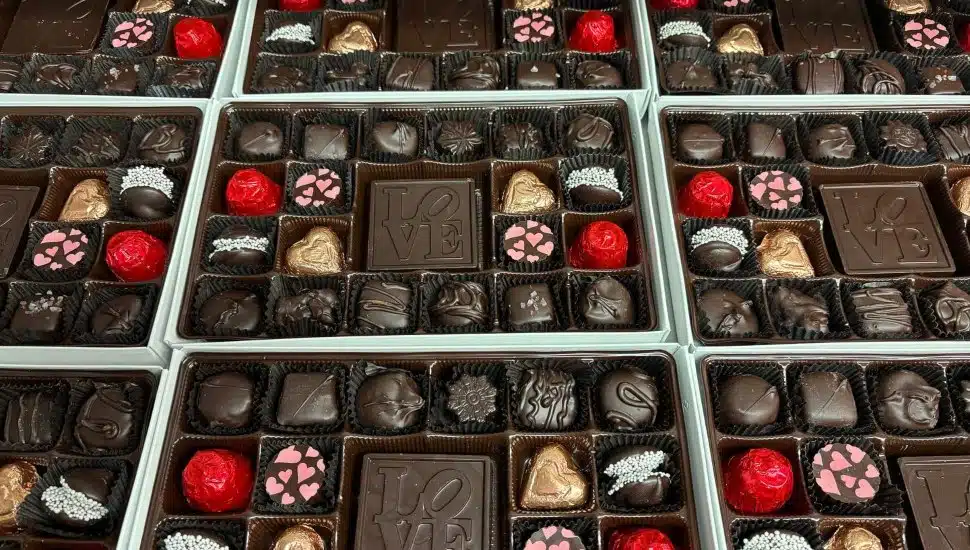 An assortment of chocolates from Mueller’s Chocolate Company.