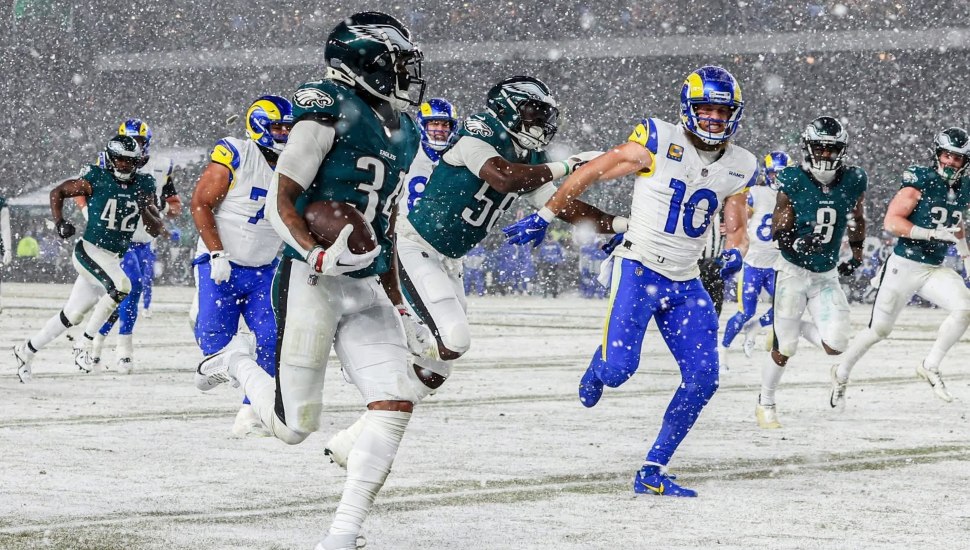 Philadelphia Eagles vs. Los Angeles Rams during Divisional Round game.