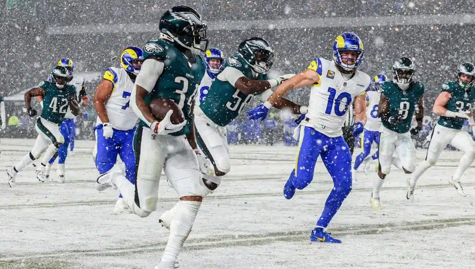 Philadelphia Eagles vs. Los Angeles Rams during Divisional Round game.