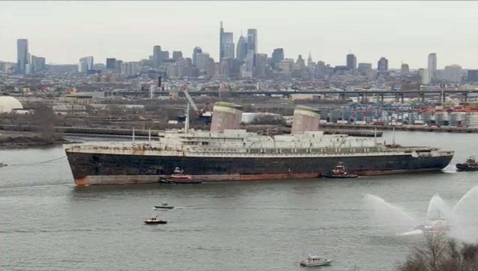 SS United States on the water.