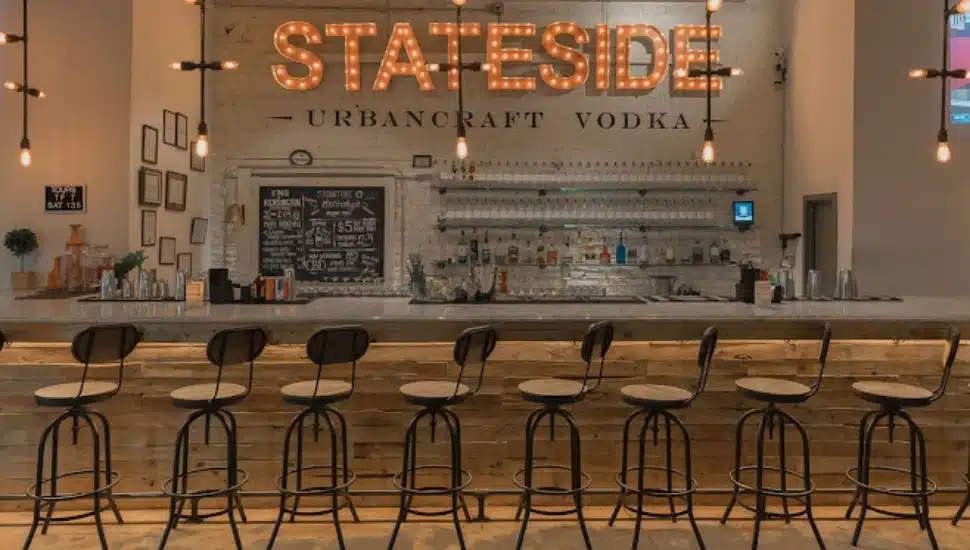 Inside of Stateside Vodka.