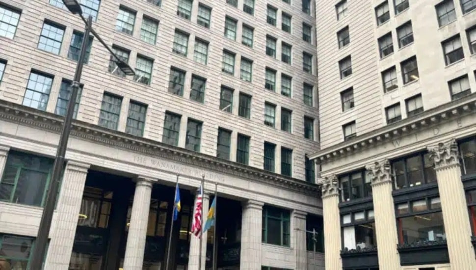 Exterior of the Wanamaker Building.