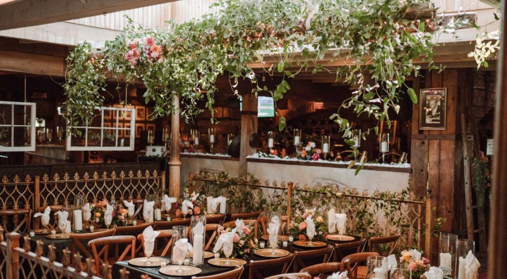 The beautiful dining room at Bacco Italian Restaurant.