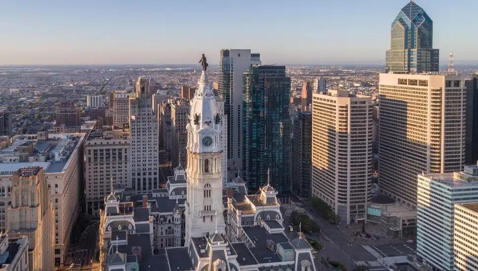 Center City Philadelphia skyline.