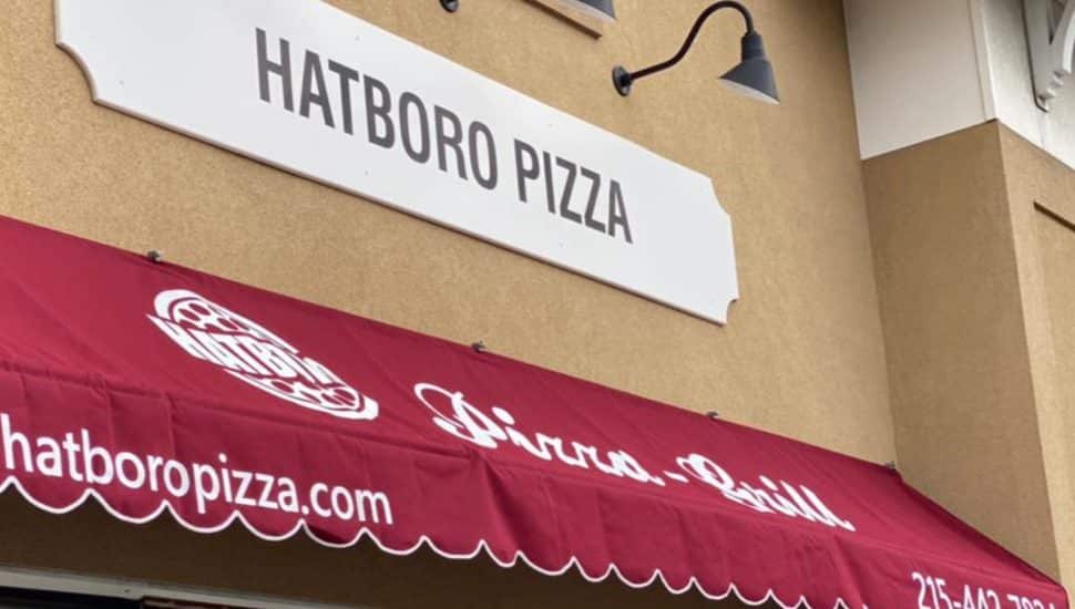 The facade of Hatboro Pizza.