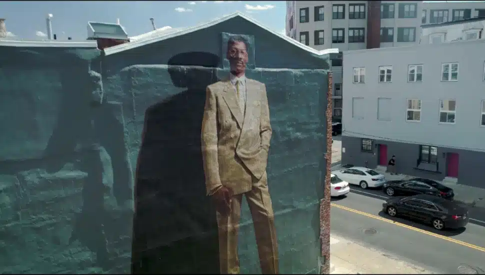 Julius Erving mural at Ridge Avenue in Philadelphia.