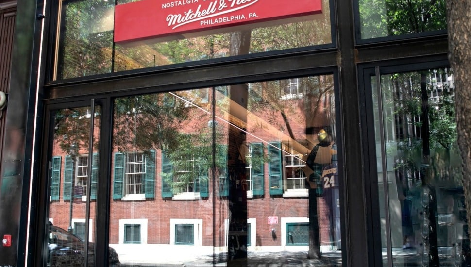 Mitchell & Ness storefront exterior.