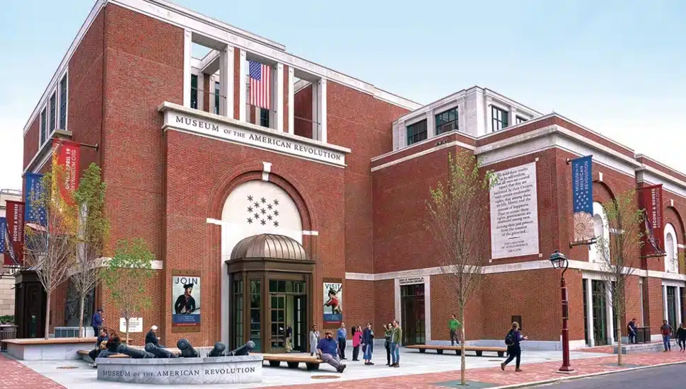 Exterior of the Museum of the American Revolution.