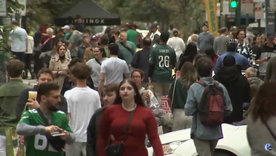 People out and about during Open Streets.