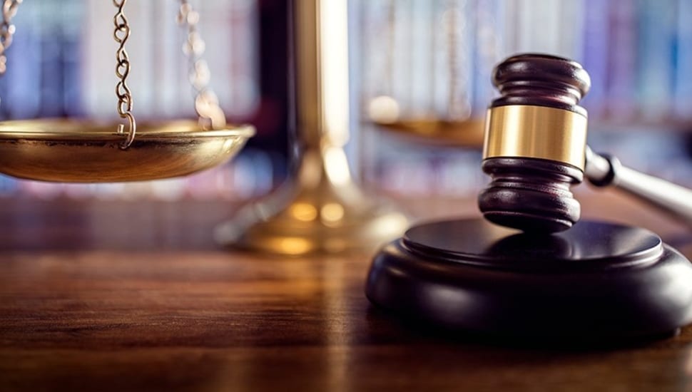 Scale of justice and judge's gavel.