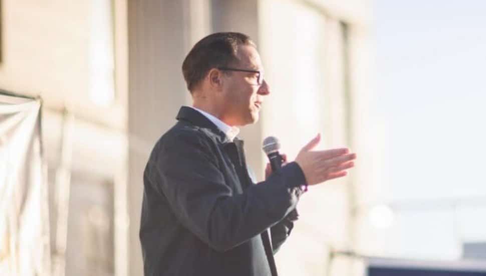 Josh Shapiro on the campaign trail.