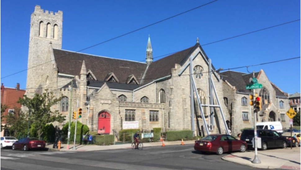 Exterior of West Philadelphia church.