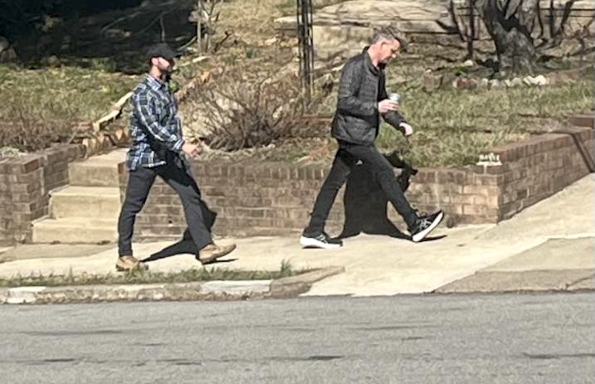 A resident took this candid photo of celebrity chef Gordon Ramsay walking on Meadowbrook Avenue in Upper Darby.