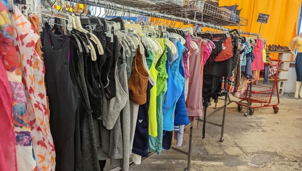 Summer clothes at Circle Thrift.