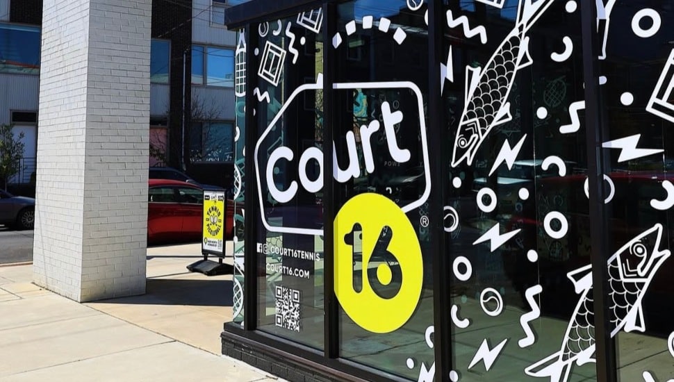 Exterior of Court 16 facility in Fishtown.
