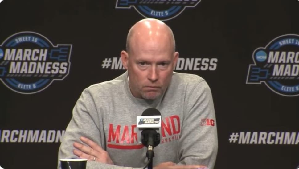 Kevin Willard at a press conference.