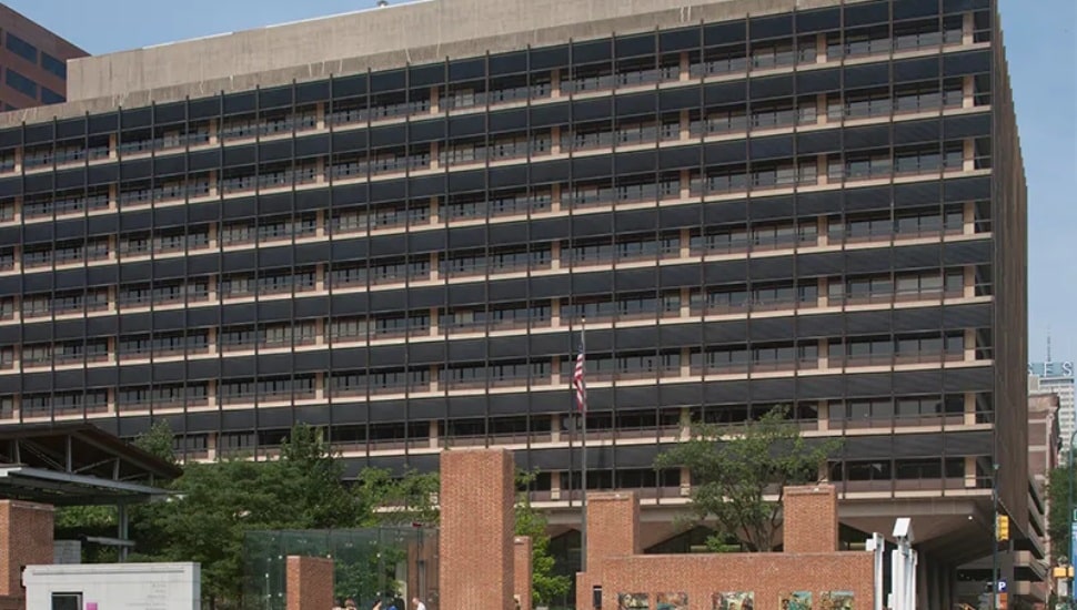 Macquarie headquarters exterior in Philadelphia.