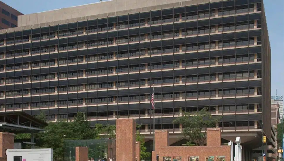 Macquarie headquarters exterior in Philadelphia.