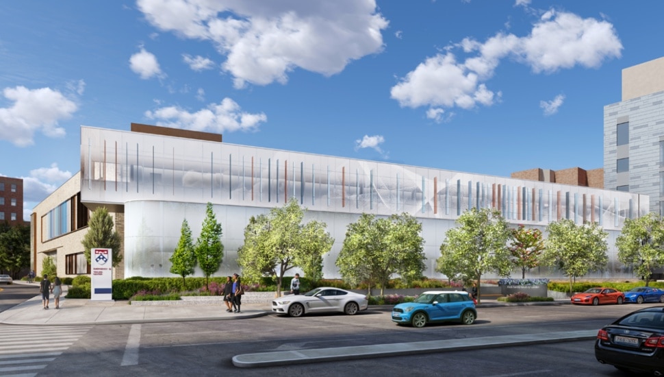 Roberts Proton Therapy Center rendering.