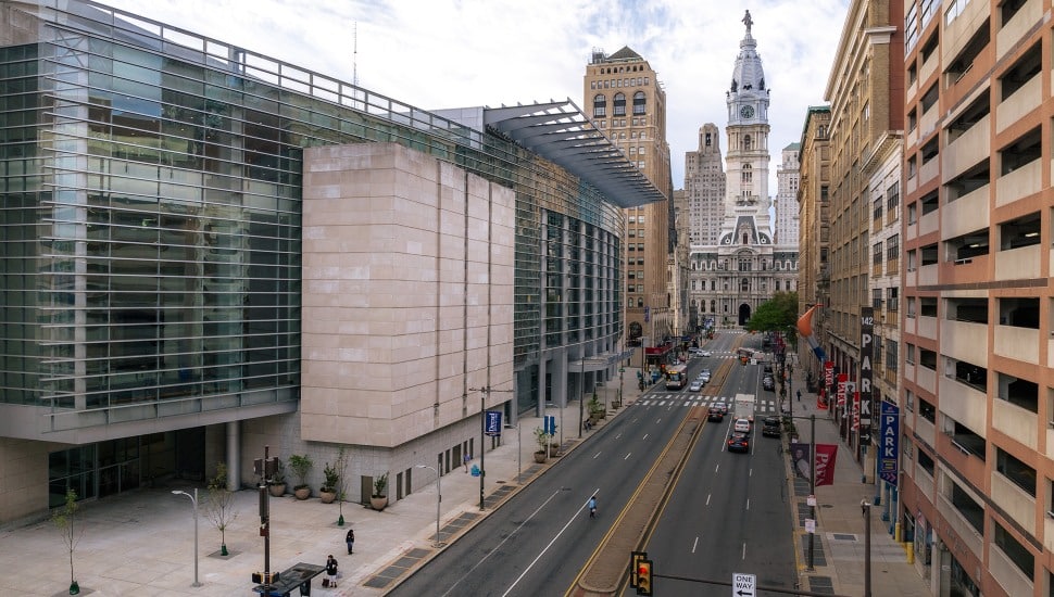 Broad Street overlooking City Hall.