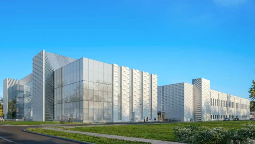 Rendering of the upcoming Merck facility in Wilmington.