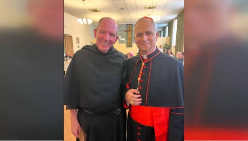 Rev. Paul Galetto and Pope Leo XIV.