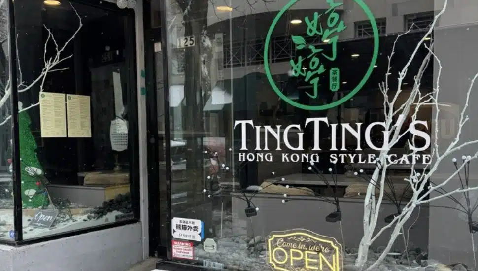 Ting Ting's Cafe storefront in Chinatown.