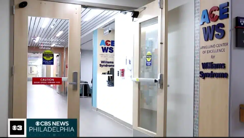 Armellino Center of Excellence for Williams Syndrome entrance at Penn.Medicine.