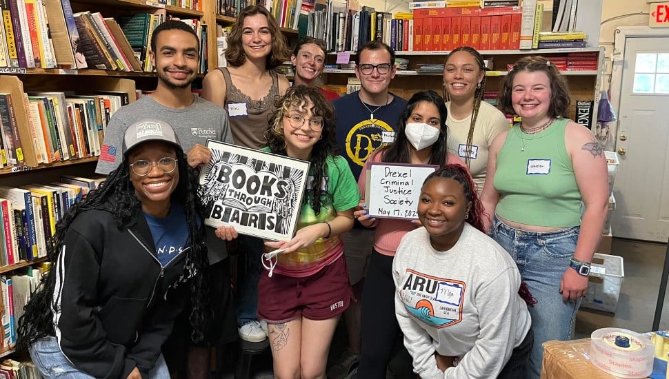 Volunteer team at Books Through Bars.