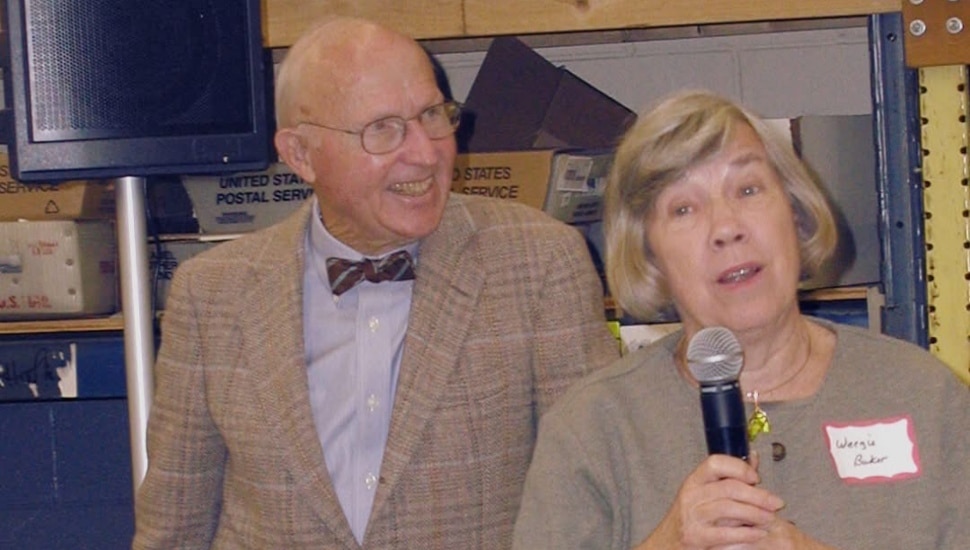 Charlie Baker III and his late wife, Louise Baker.