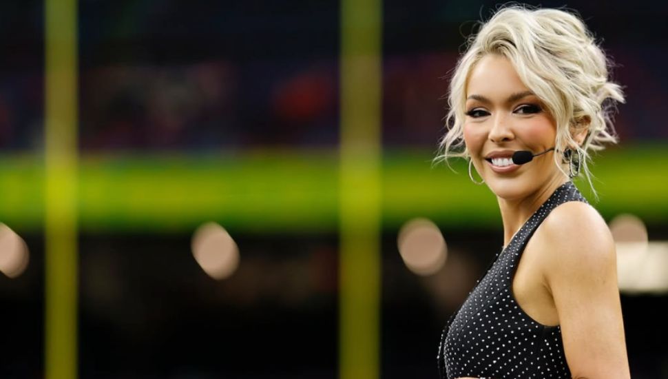 Colleen Wolfe on the NFL sideline.
