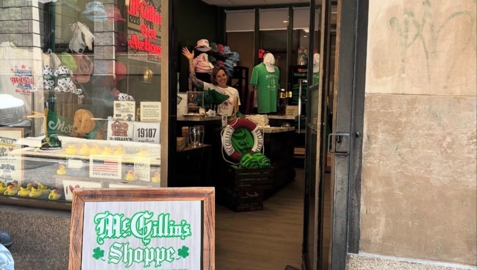 Entrance of the newly-opened McGillin's Shoppe.
