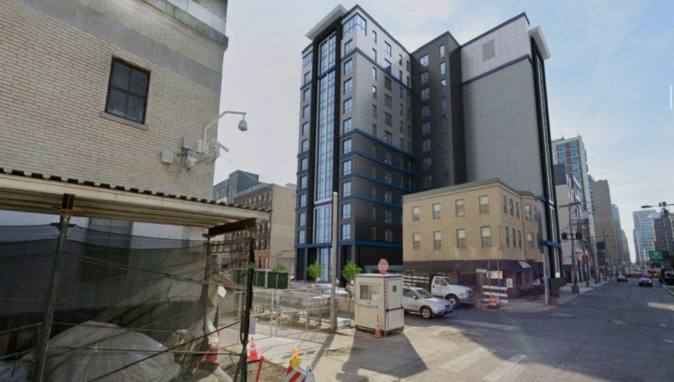 Rendering of 1428-38 Callowhill Street.