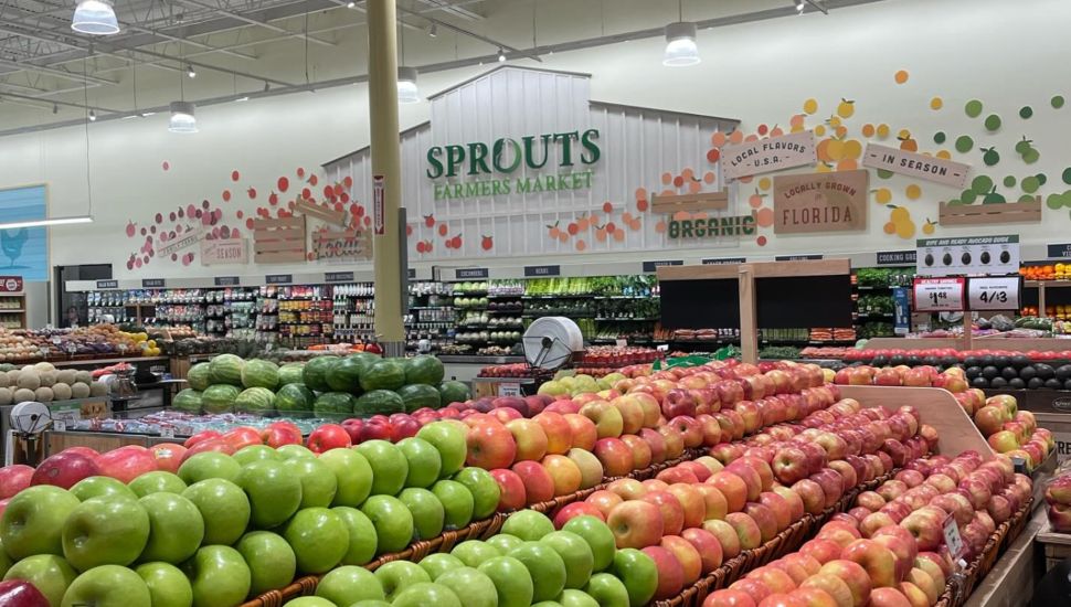 In the produce section of Sprouts Farmers Market.