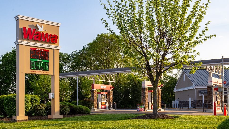 Super Wawa Gas Pumps.