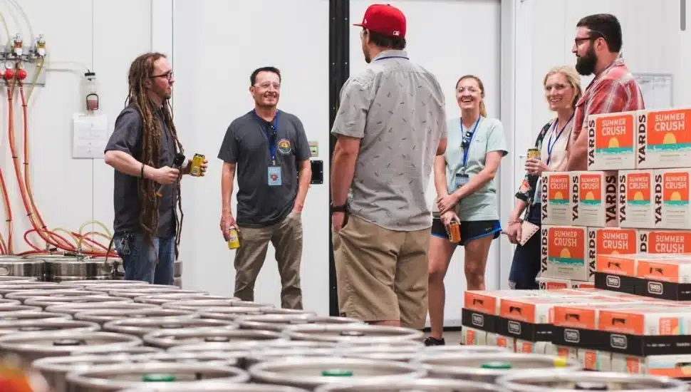 Inside Yards Brewing.