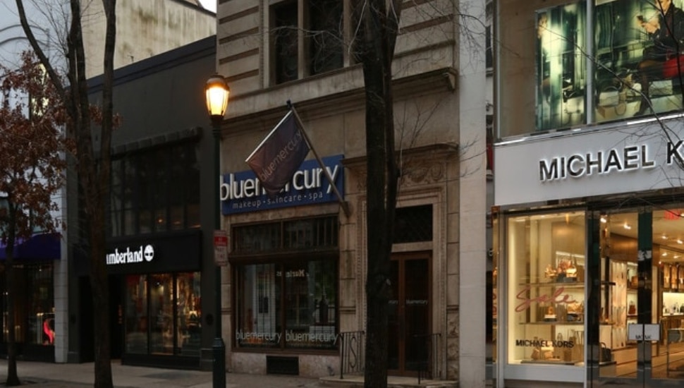 Three retails stores on the 1700 block of Walnut Street.