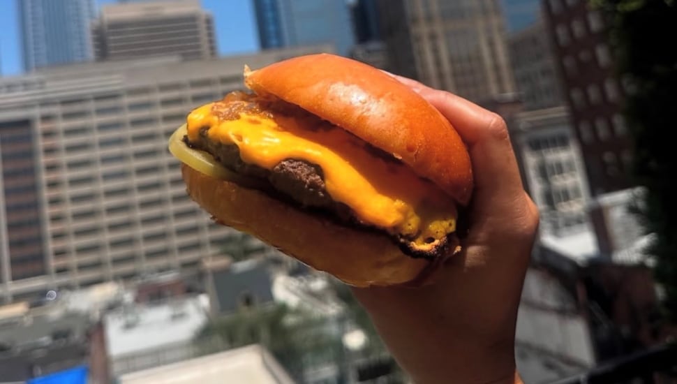 A burger from Huda.