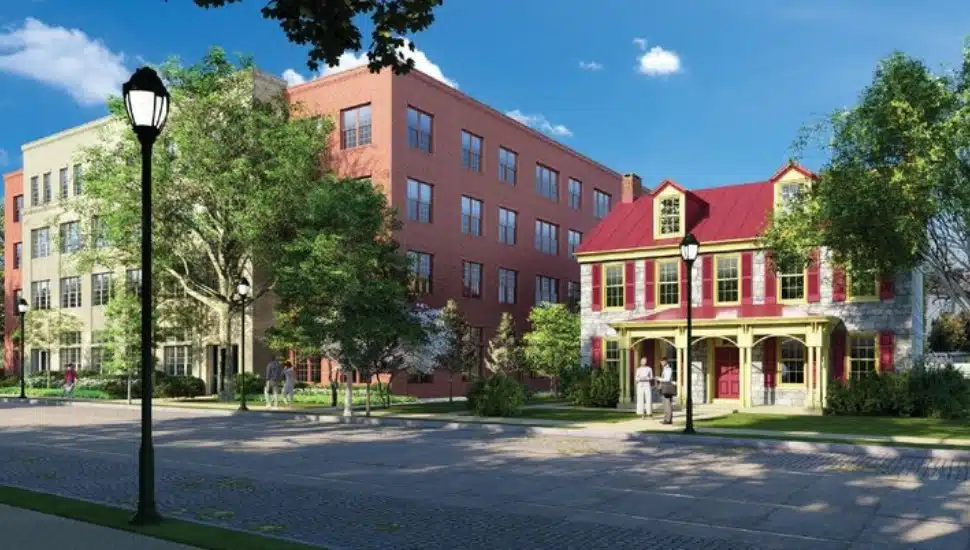 Mt. Airy apartment rendering.