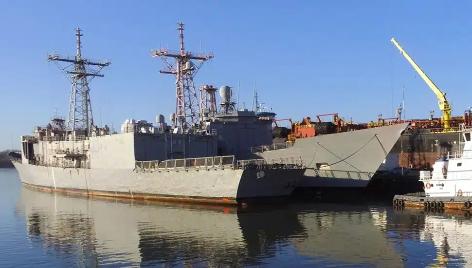 Ships on the water.