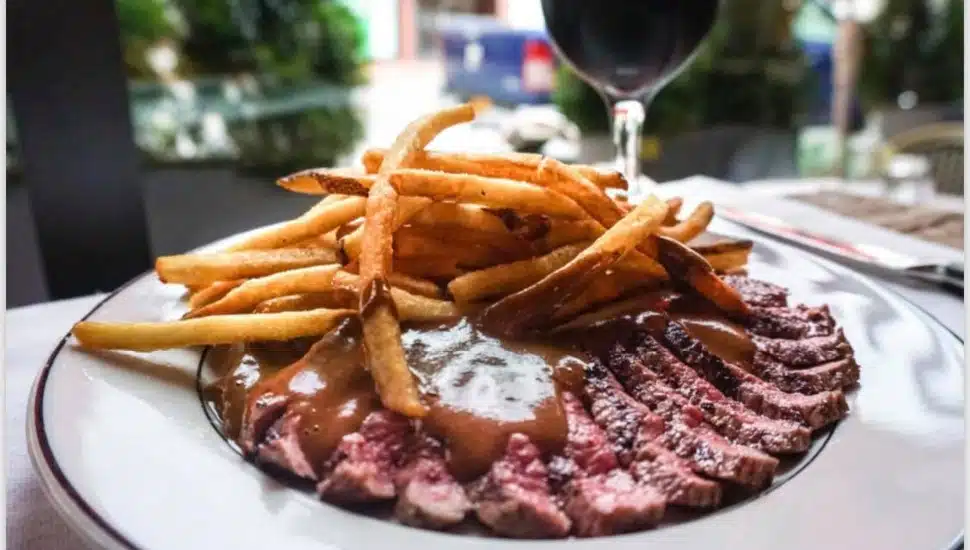 Steak and fries.