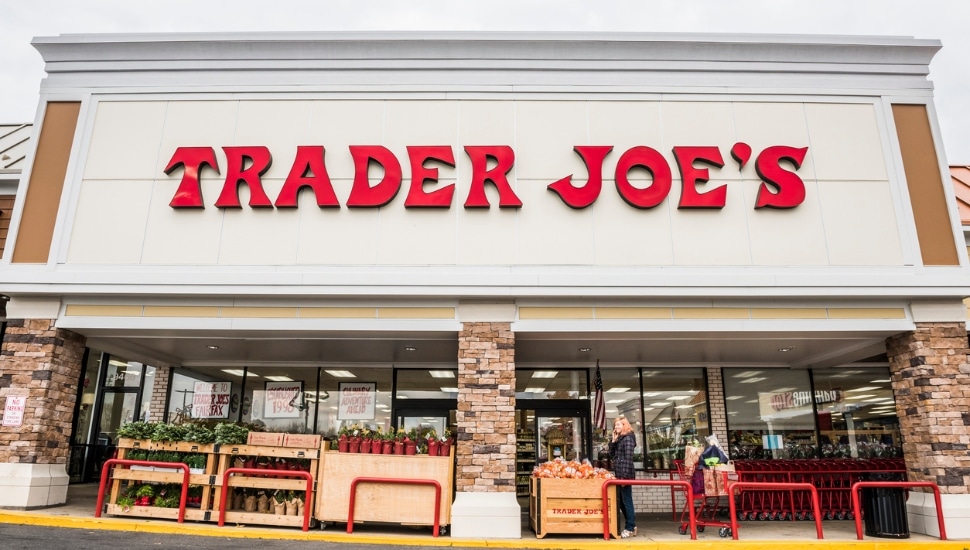 The exterior of a Trader Joe's grocery store.